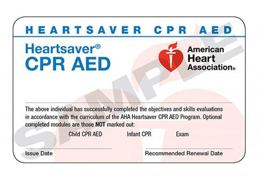 Heartsaver CPR AED Skills Session (ONLY for students who have completed online HeartCode)